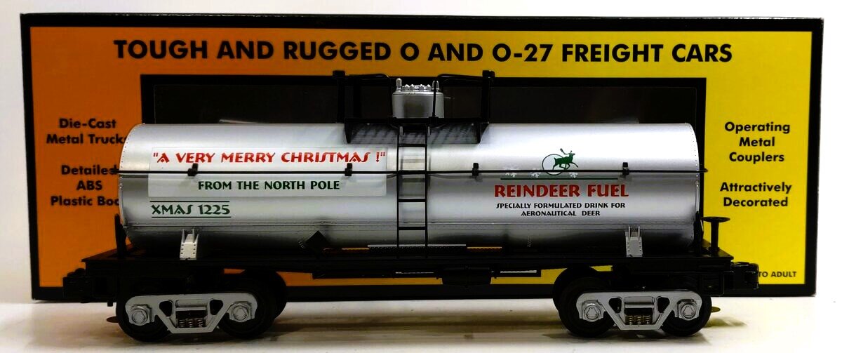 MTH 30-7396 O Gauge Christmas Tank Car #1225