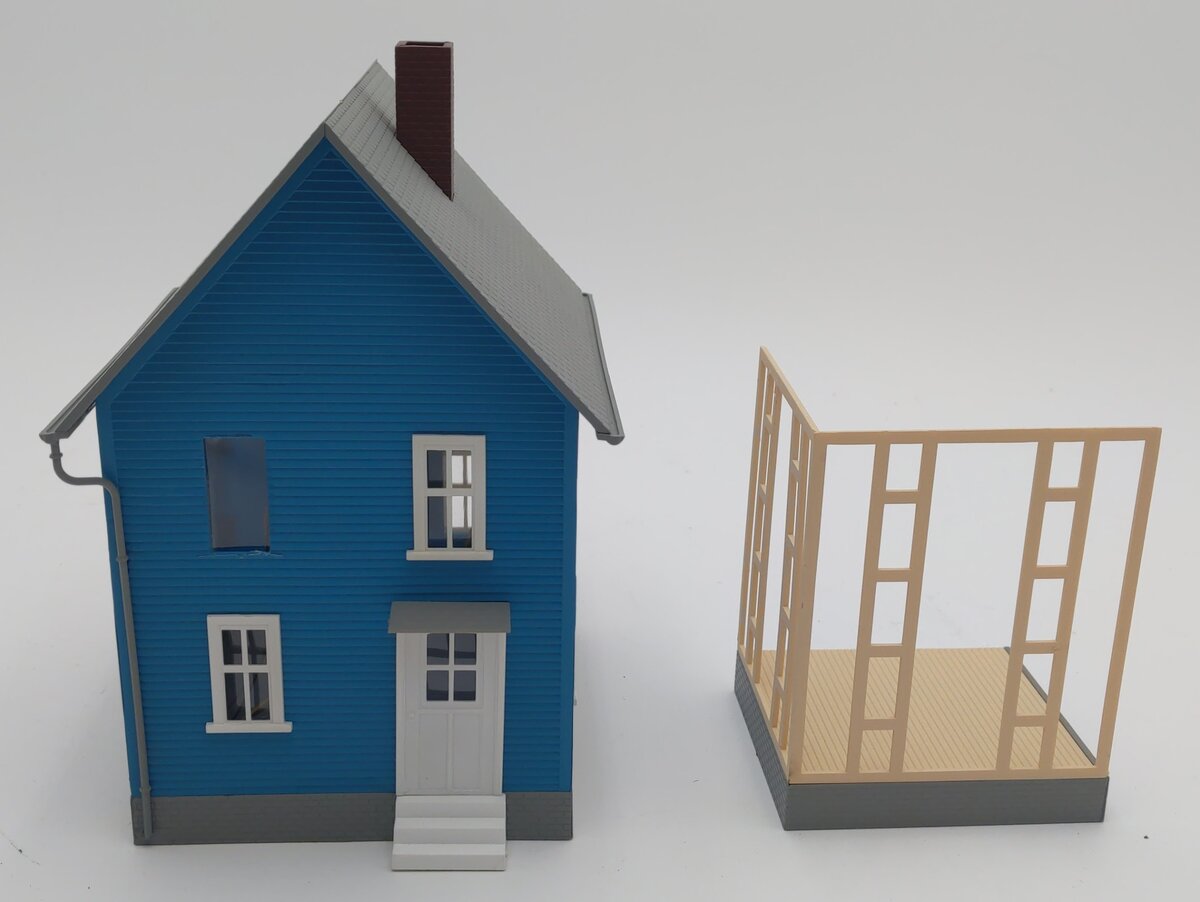 Model Power 6352 O/O-27 Built-Up Mr. Rodgers House EX/Box