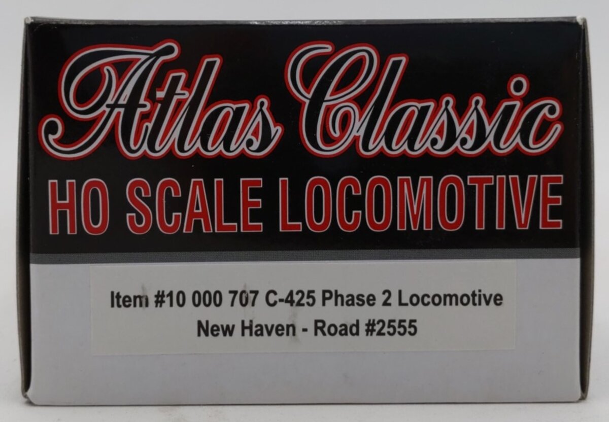 Atlas 10000707 HO Scale New Haven C-425 Phase 2 Diesel Locomotive #2555
