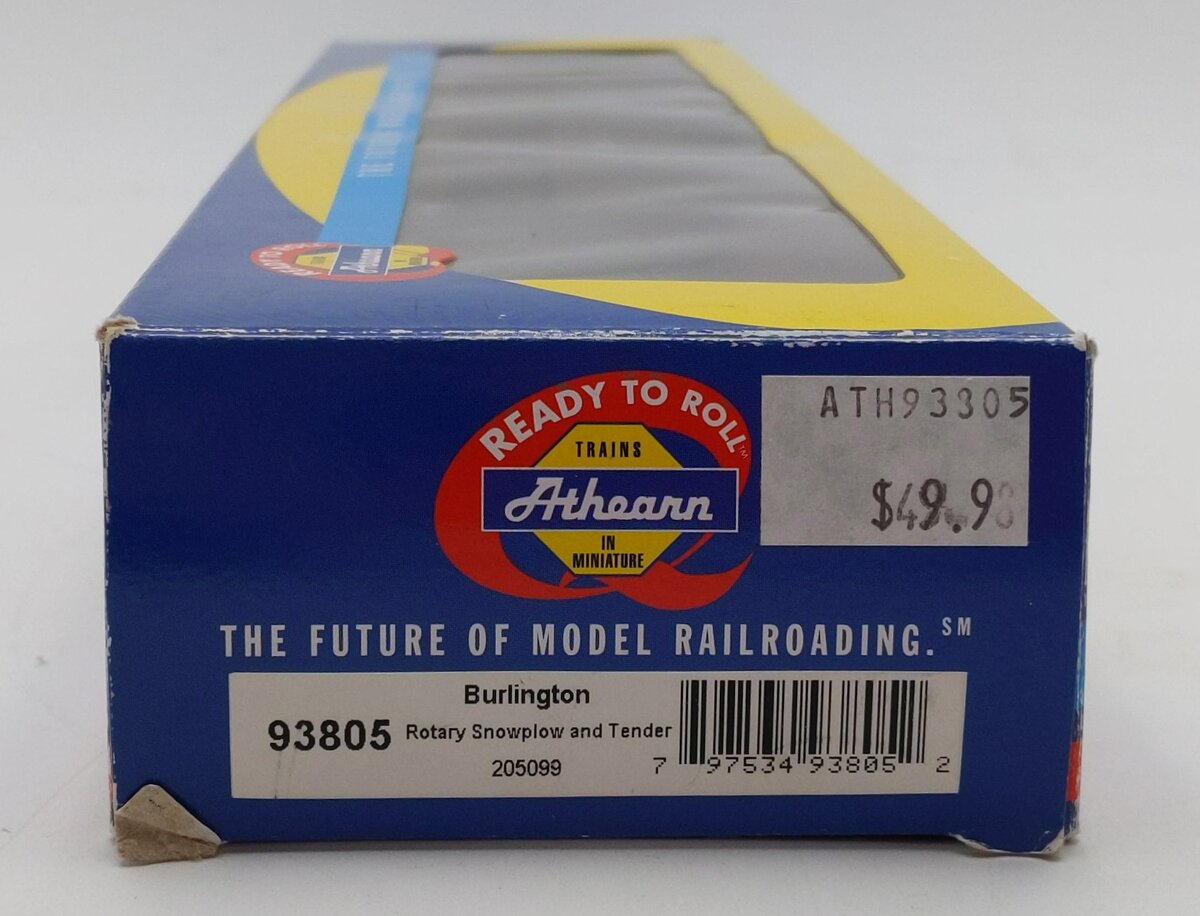 Athearn 93805 Burlington Rotary Snowplow #205099 EX/Box