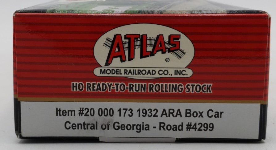 Atlas 20000173 HO Scale Central of Georgia 1932 ARA Boxcar #4299