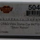 Broadway Limited 504 HO CB&Q "Silver Ranch" Paragon Series Vista Dome Car #4719