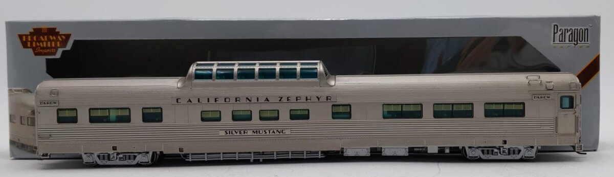 Broadway Limited 515 HO D&RGW California Zephyr "Silver Mustang" Vista Dome #110