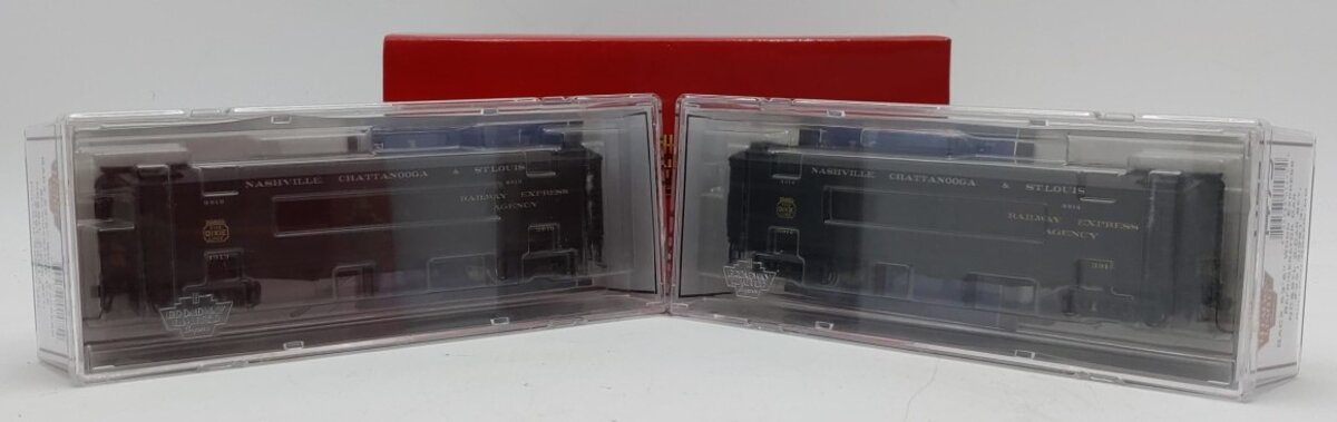 Broadway Limited 1475 HO Scale NC&StL GACX 53'6 Wood Express Reefer 2-Pk