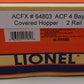 Lionel O Scale 2-Rail ACFX Covered Hopper #64803 LN/Box