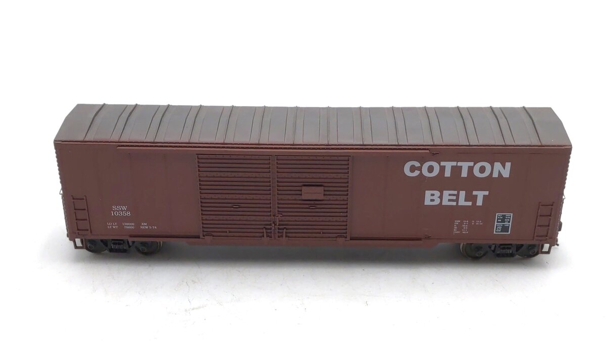 Pecos River Brass O SSW Cotton Belt 50' Double Door Box Car Pecos River Brass O SSW Cotton Belt 50' Double Door Box Car
