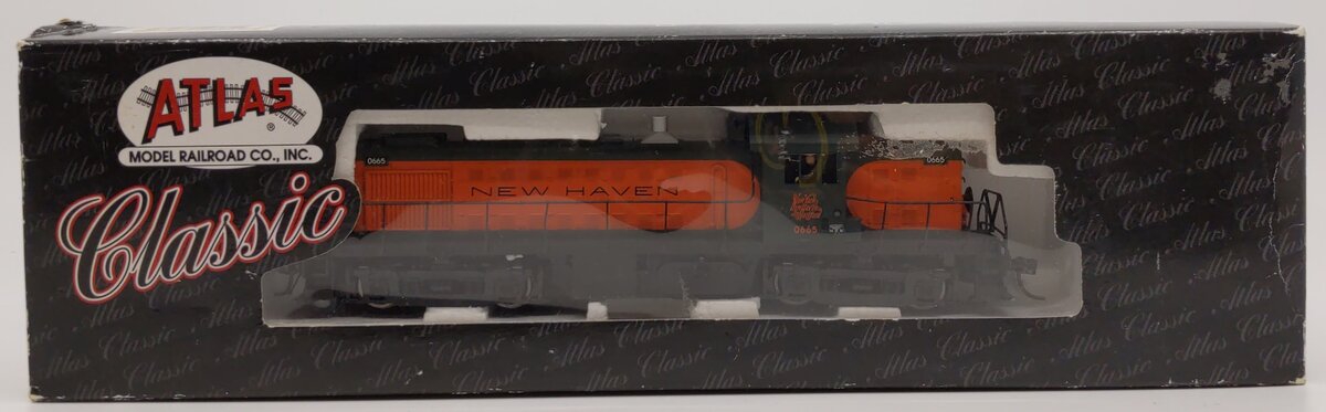 Atlas 7107 HO Scale New Haven ALCO RS-1 Powered Diesel Locomotive #0665 LN/Box