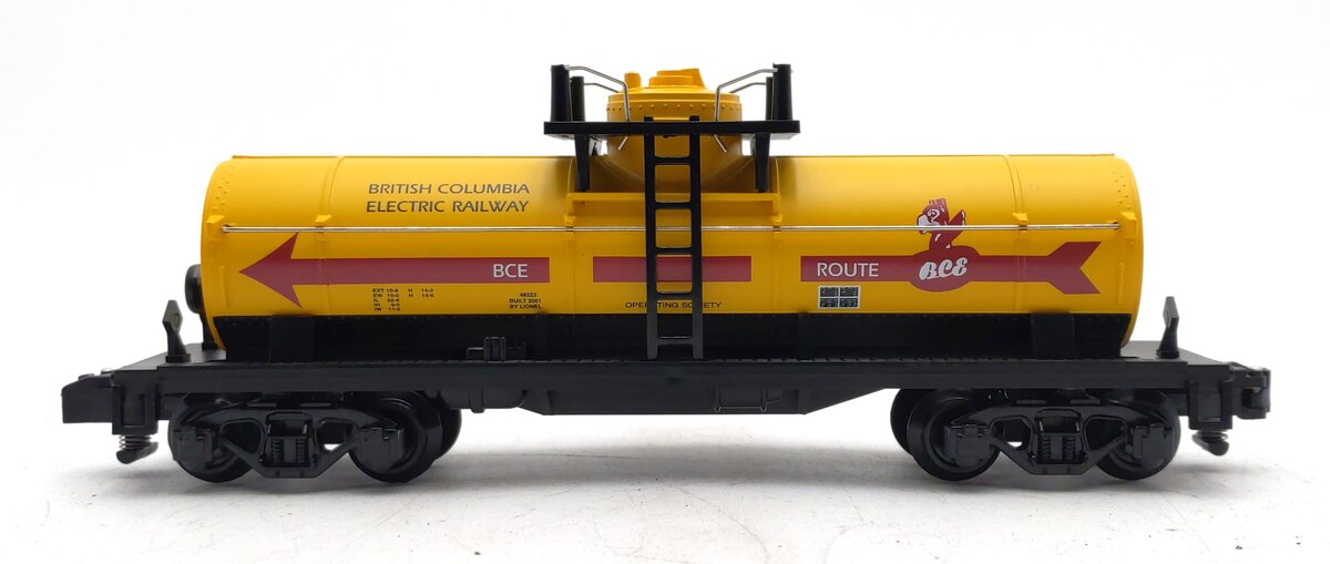 American Flyer 6-48222 S Gauge BC Electric Railway TTOS Single Dome Tank Car LN/Box
