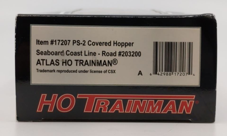 Atlas 17207 HO Scale Seaboard Coast Line PS2 Covered Hopper #203200