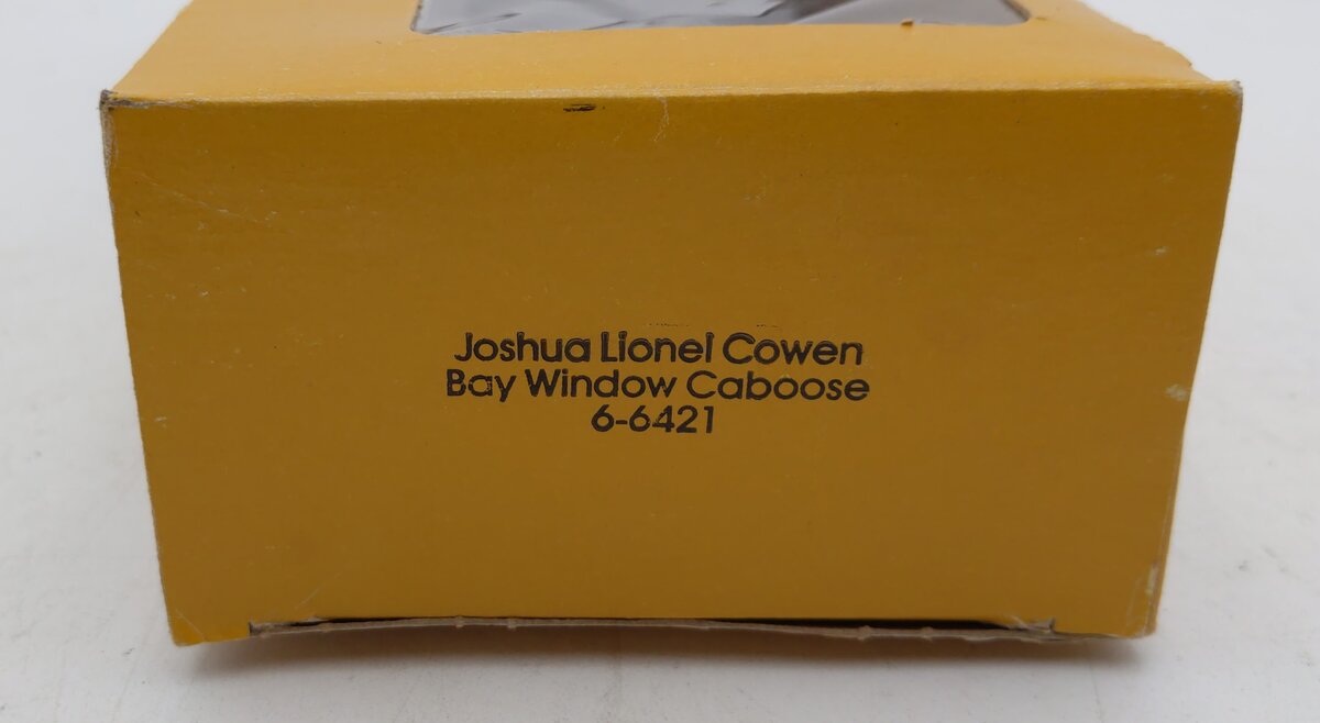 Lionel 6-6421 O Gauge Joshua L. Cowen Bay Window Illuminated Caboose EX/Box