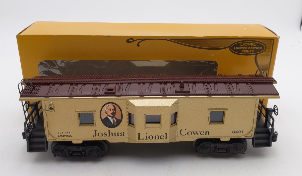 Lionel 6-6421 O Gauge Joshua L. Cowen Bay Window Illuminated Caboose EX/Box