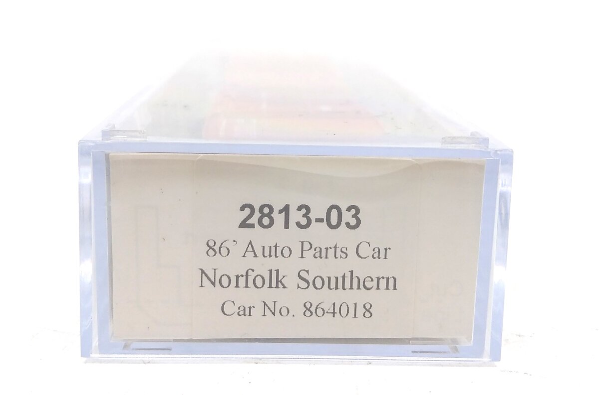 Trainworx Inc. 2813-03 N Norfolk Southern 86' Auto Parts Car #864018