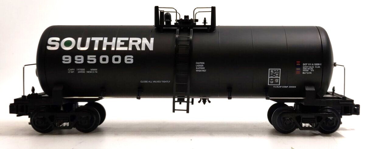 MTH 20-92009 O Gauge Southern Tank Car #995006 LN/Box