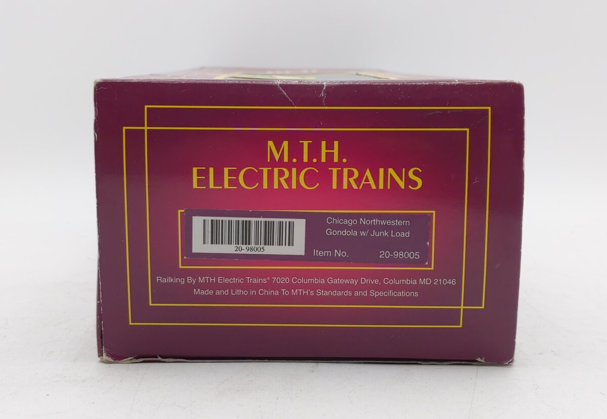 MTH 20-98005 O Gauge Chicago Northwestern Gondola #340511 with Junk Load LN/Box