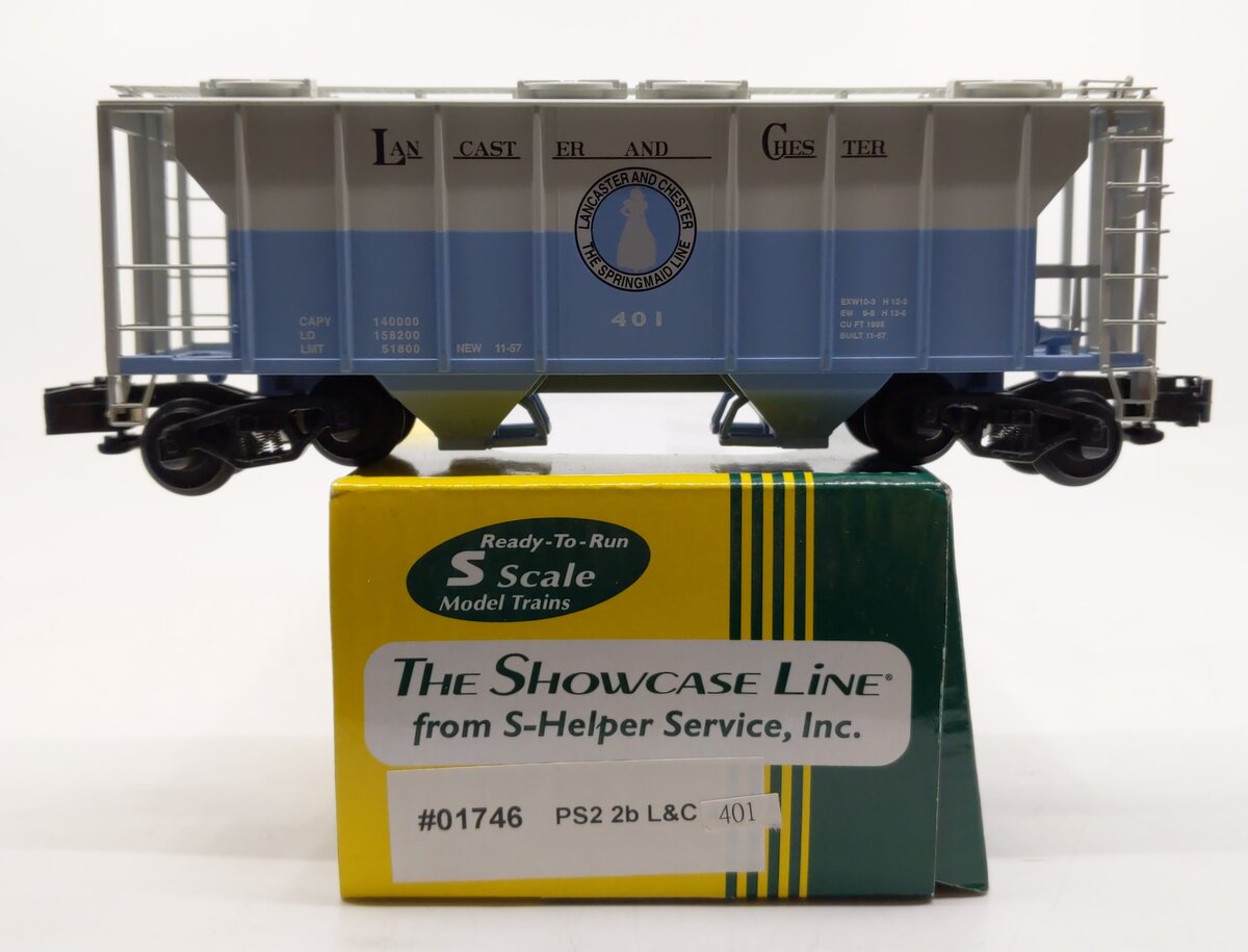 S-Helper 01746 S Scale Lancaster & Chester Hopper Car #401 LN/Box