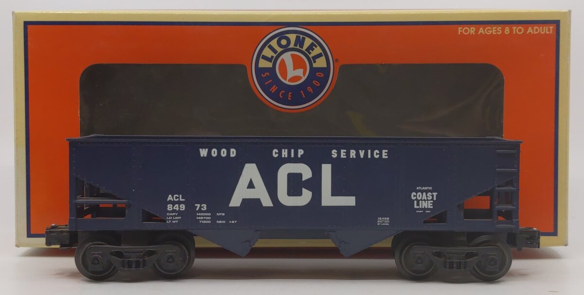 Lionel 6-16468 O Gauge ACL 2-Bay Hopper #84973 LN/Box