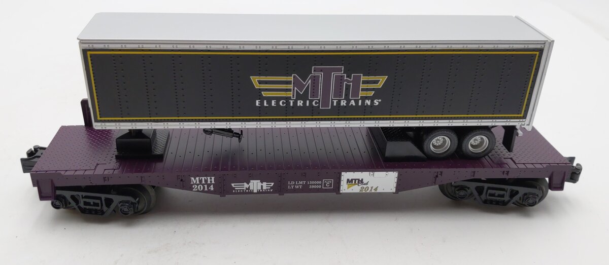 MTH 30-76561 O Scale MTHRRC - 2013 Flatcar w/ Trailer LN/Box
