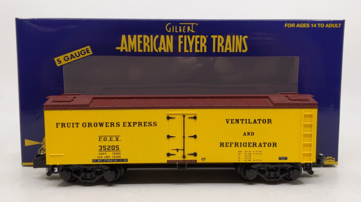 American Flyer 44135 S Gauge FGEX Woodside Reefer Car #35205