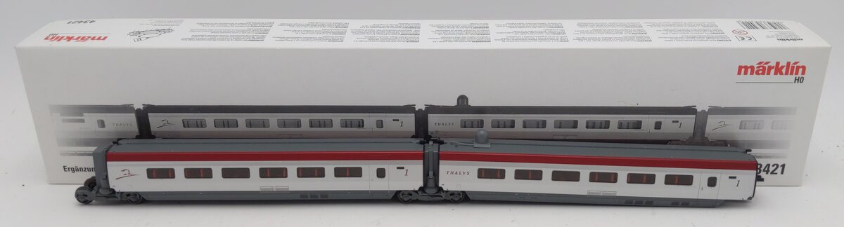 Marklin 43421 HO Belgium State Railways Thalys Passenger Car Set (2)