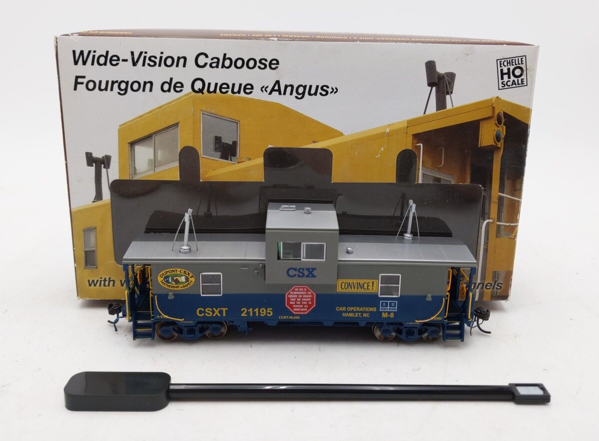 Rapido Trains 110035 HO CSX Transportation Wide-Vision Caboose #21195