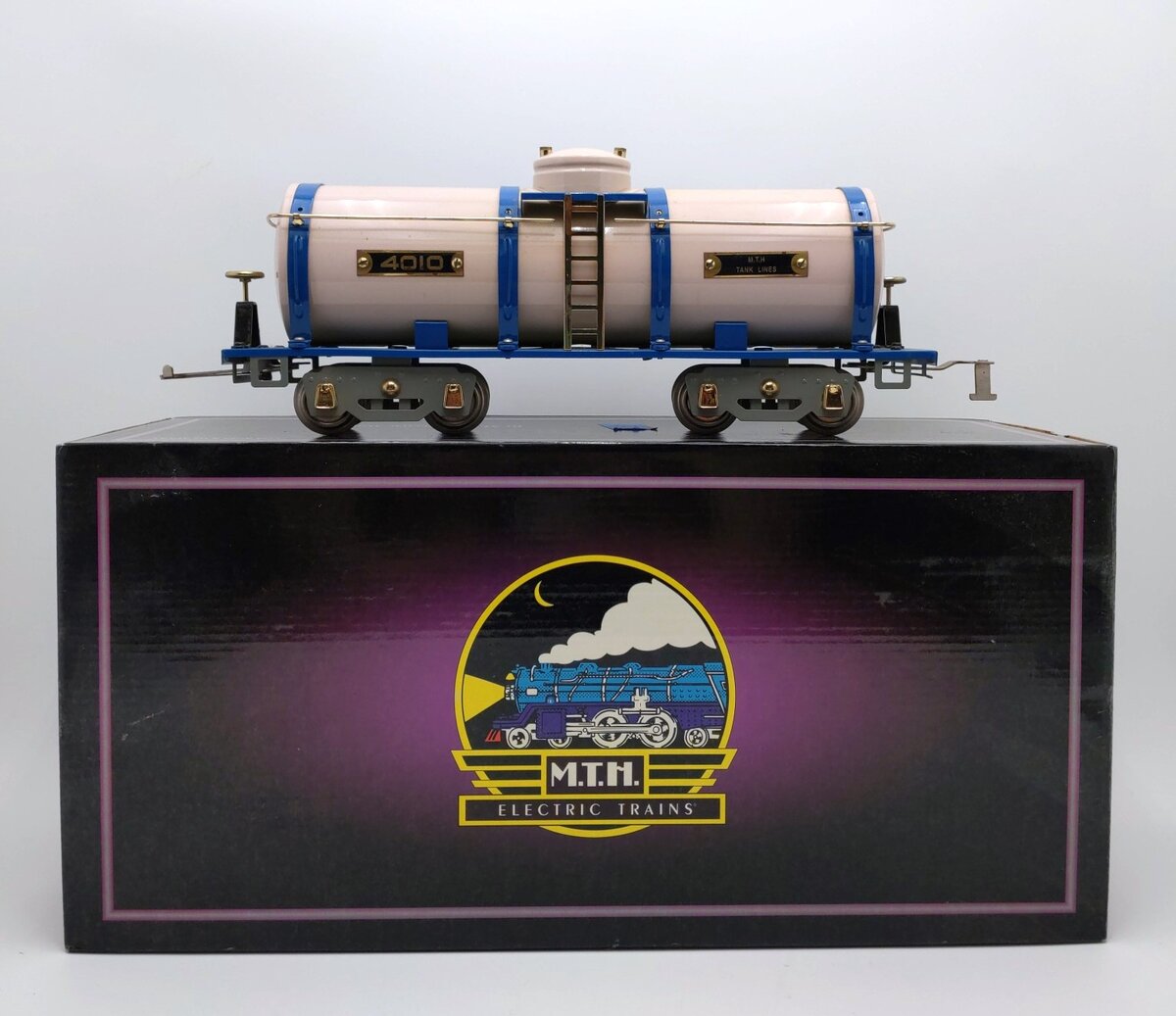 MTH 10-2207 Std. Gauge Cream & Blue 4010 Tank Car