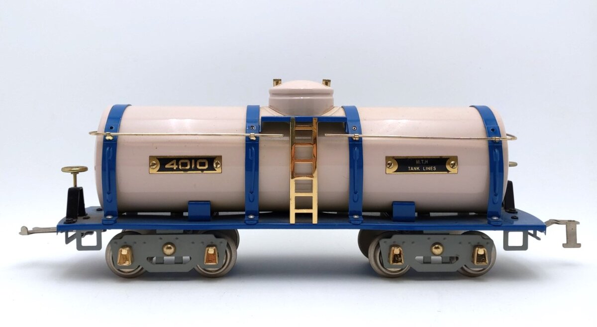 MTH 10-2207 Std. Gauge Cream & Blue 4010 Tank Car