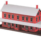 MTH 30-9014 O Gauge Red Stone Passenger Station with 2 Platforms