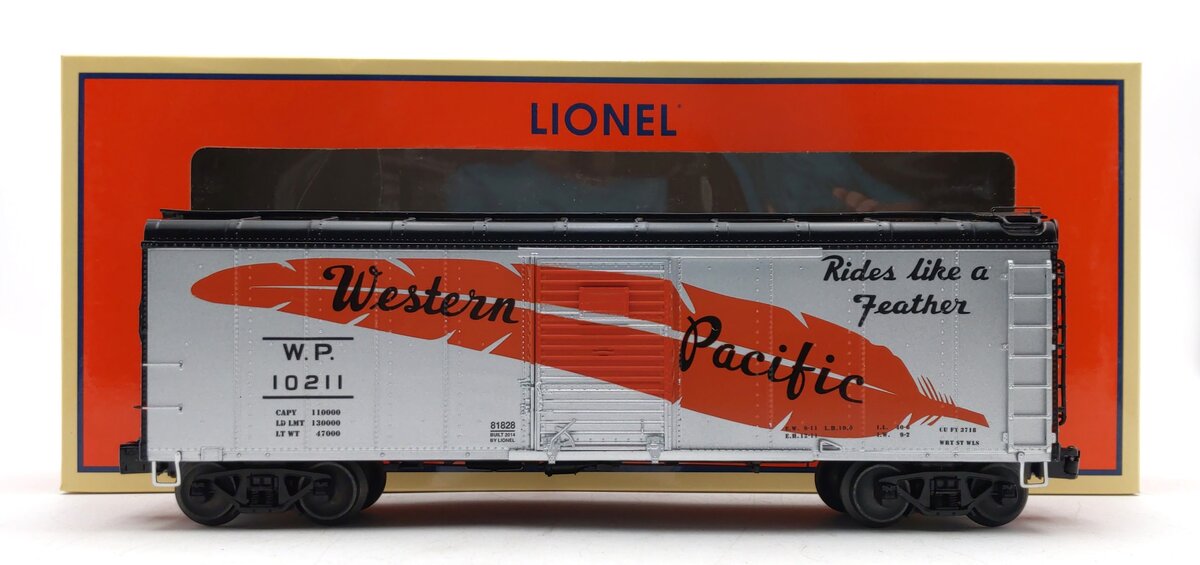 Lionel 6-81829 Western Pacific Single Door Round Roof Boxcar #10211