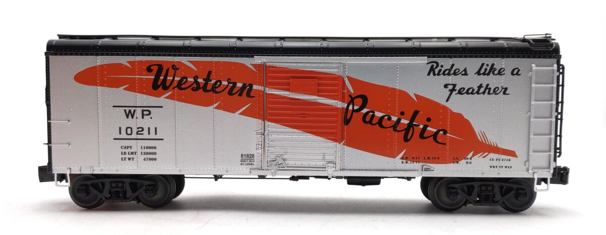 Lionel 6-81829 Western Pacific Single Door Round Roof Boxcar #10211