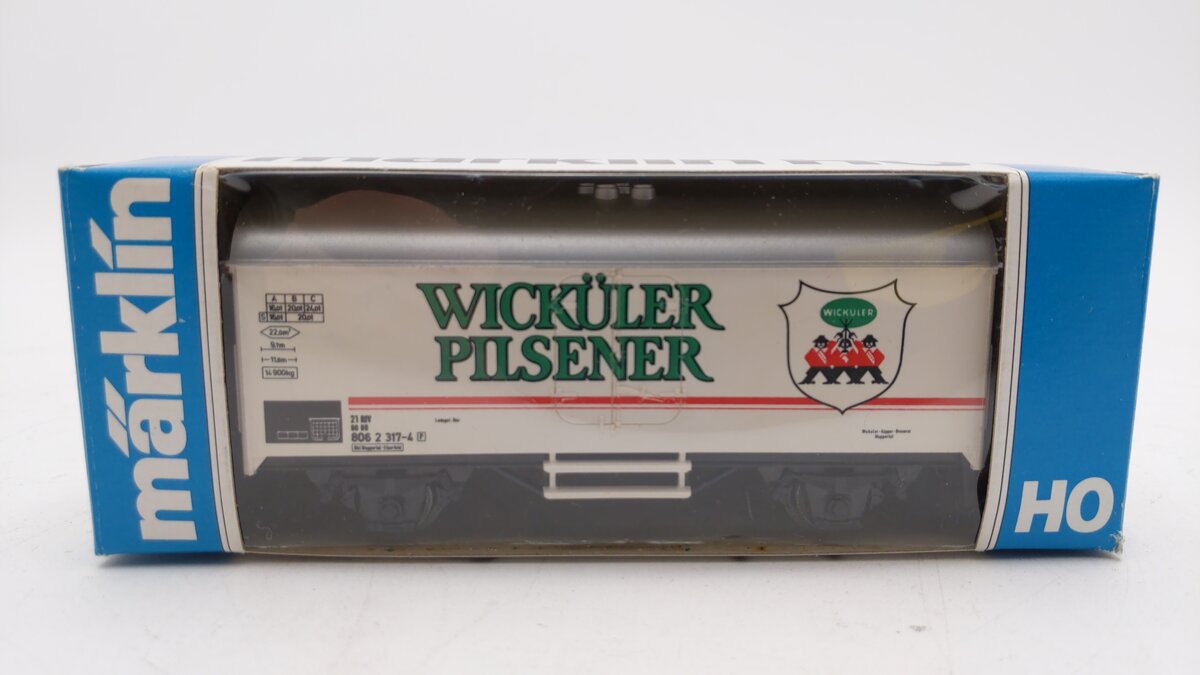 Marklin 4422 HO Scale Wickuler Pilsener Beer Car LN/Box