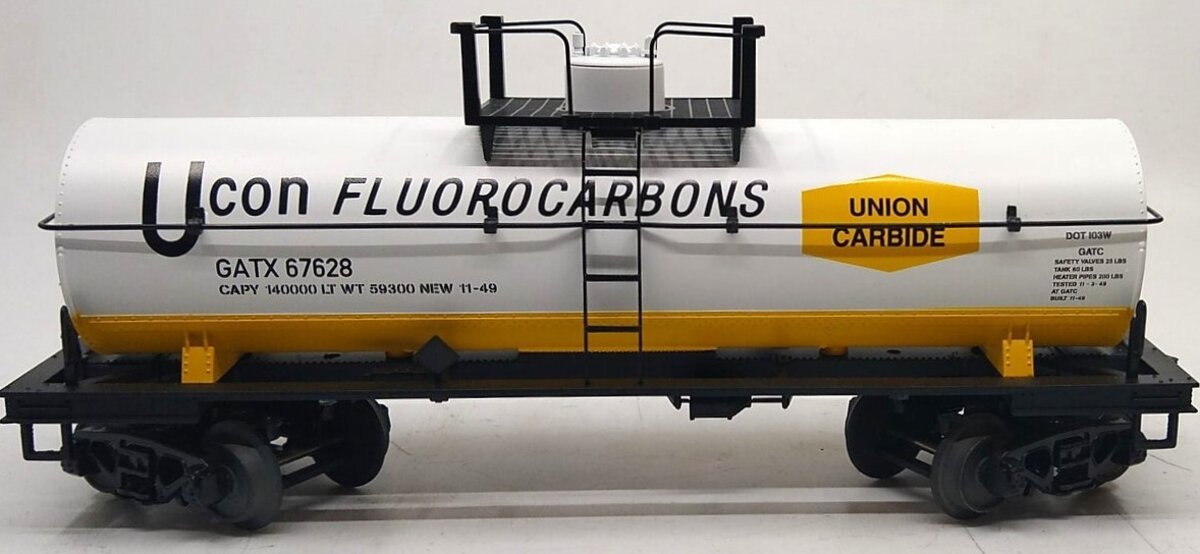 MTH 30-73406 O Union Carbide Tank Car #67628