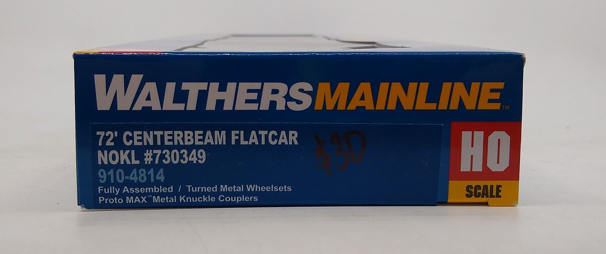 Walthers 910-4814 HO NOKL 72' CB Flatcar #730349