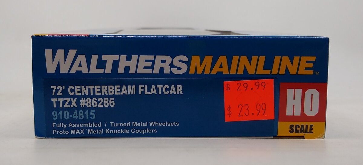 Walthers 910-4815 HO BC 72' TTZX Flatcar #86286