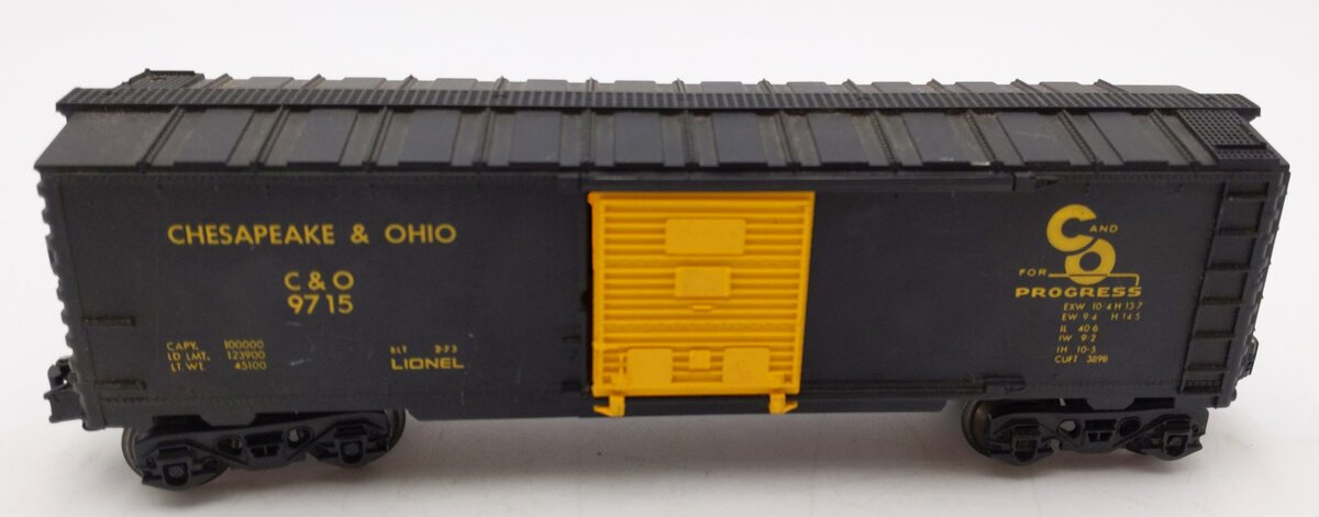 Lionel 6-9715 O Gauge Chesapeake & Ohio Boxcar
