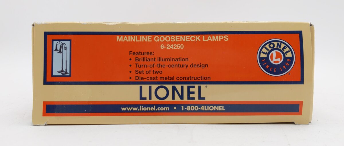 Lionel 6-24250 O Mainline Gooseneck Green Lamps (Set of 2)