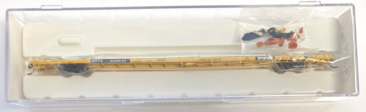 Atlas 50001054 N Scale TTX Company 89' 4" Flatcar (Triple Hitches) #604642