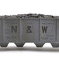 Lionel 6-19328 O Norfolk & Western 4-Bay Weathered Hopper w/Coal Load #6446-4 LN/Box