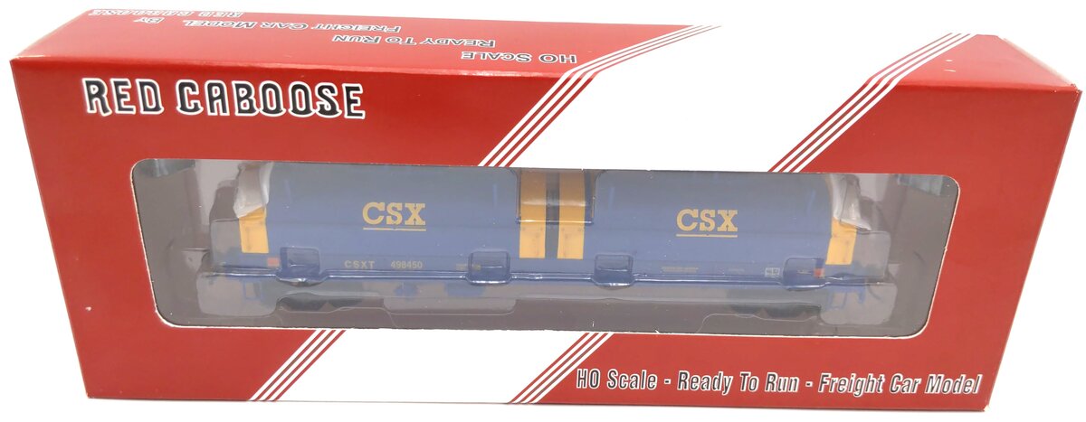Red Caboose RR-32501-8 HO CSXT 100-Ton Evans Coil Car #498450 LN/Box