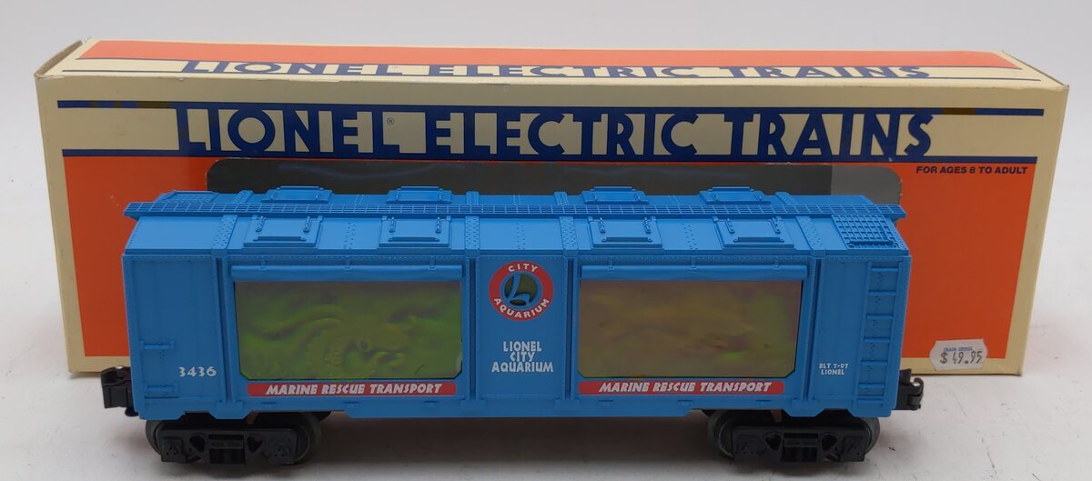 Lionel 6-16750 O Gauge Lionel City Aquarium Car #3436 LN/Box
