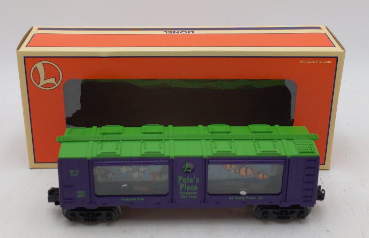 Lionel 6-19965 O Gauge LRRC Pete's Place Operating Aquarium Car #3435 EX/Box