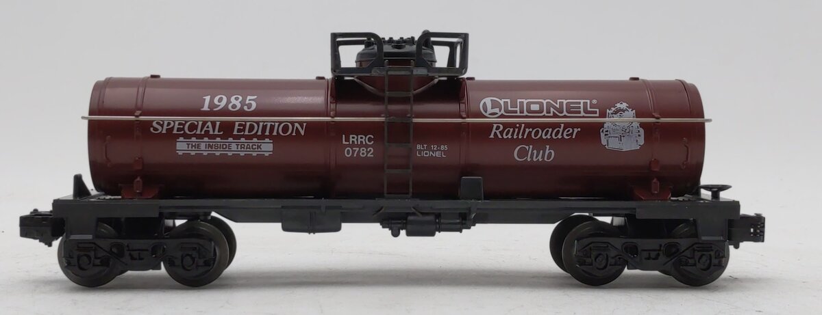 Lionel 6-0782 O Gauge LRRC 1985 Special Edition Single Dome Tank Car #0782 EX/Box