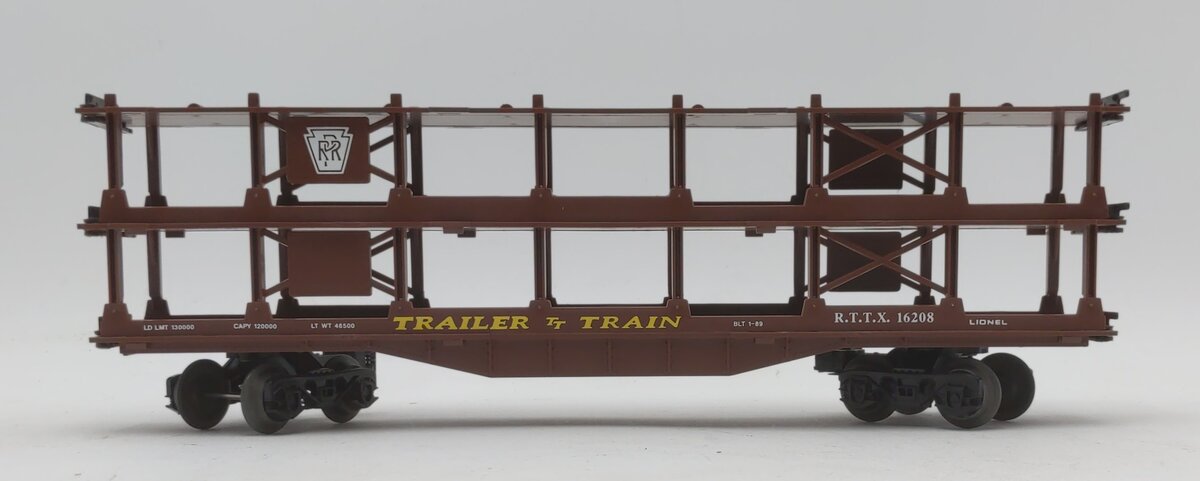 Lionel 6-16208 O Gauge Pennsylvania Railroad Auto Car with 6 Die-Cast Vehicles LN/Box