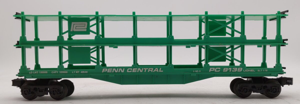 Lionel 6-9139 O Gauge Penn Central 3-Tier Auto Carrier Car LN/Box