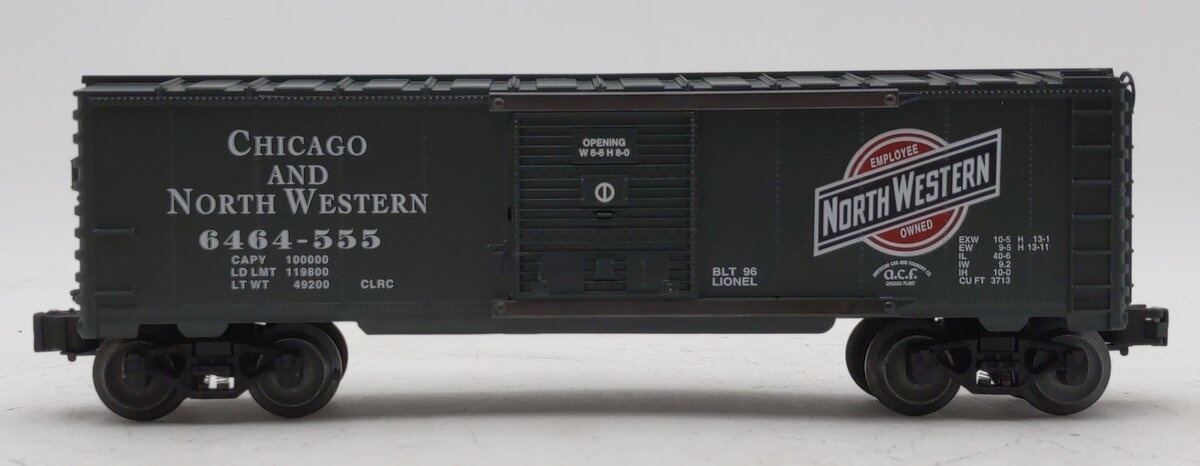 Lionel 6-52081 O Gauge Chicago & North Western C&NW Boxcar #6464-555