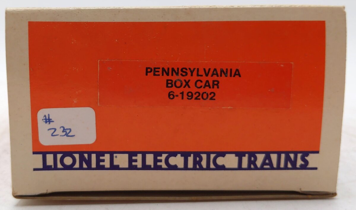 Lionel 6-19202 O Gauge Pennsylvania Boxcar LN/Box