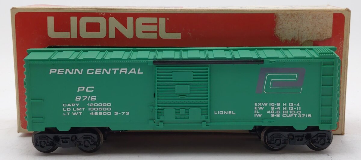 Lionel 6-9716 O Gauge Penn Central Boxcar LN/Box
