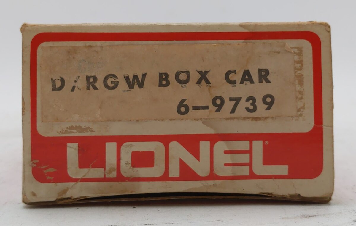 Lionel 6-9739 O Gauge Denver and Rio Grande Western Boxcar EX/Box