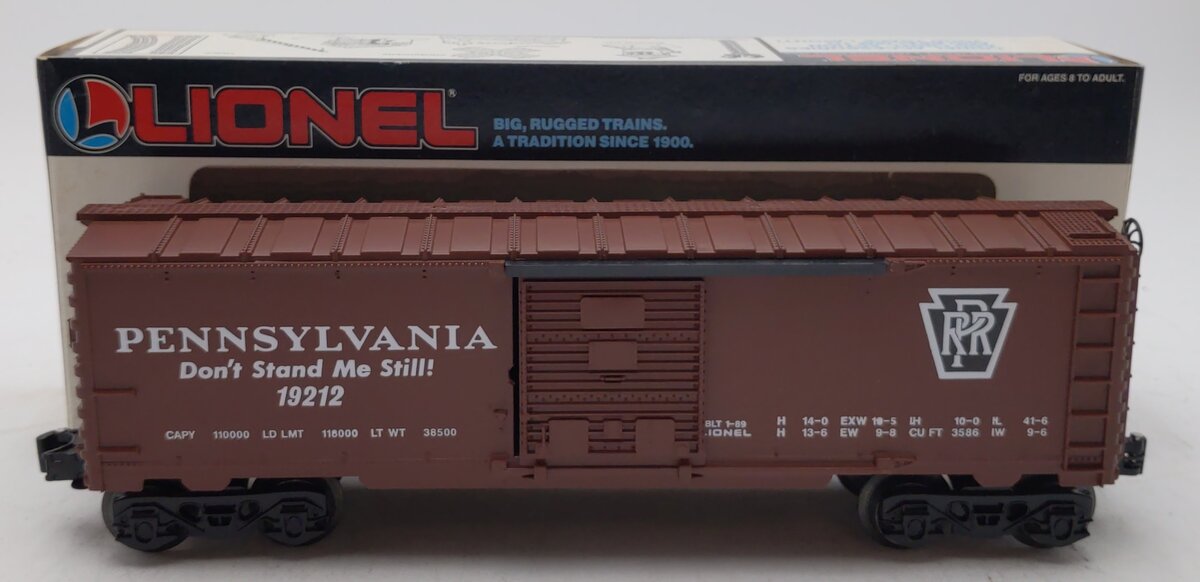 Lionel 6-19212 O Gauge Pennsylvania Railroad Boxcar #19212 LN/Box