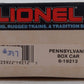 Lionel 6-19212 O Gauge Pennsylvania Railroad Boxcar #19212 LN/Box