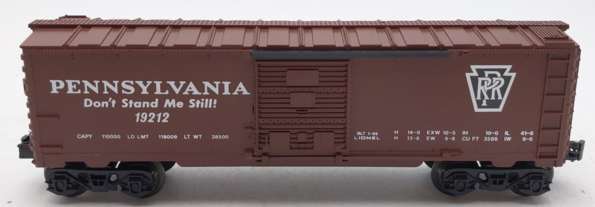Lionel 6-19212 O Gauge Pennsylvania Railroad Boxcar #19212 LN/Box